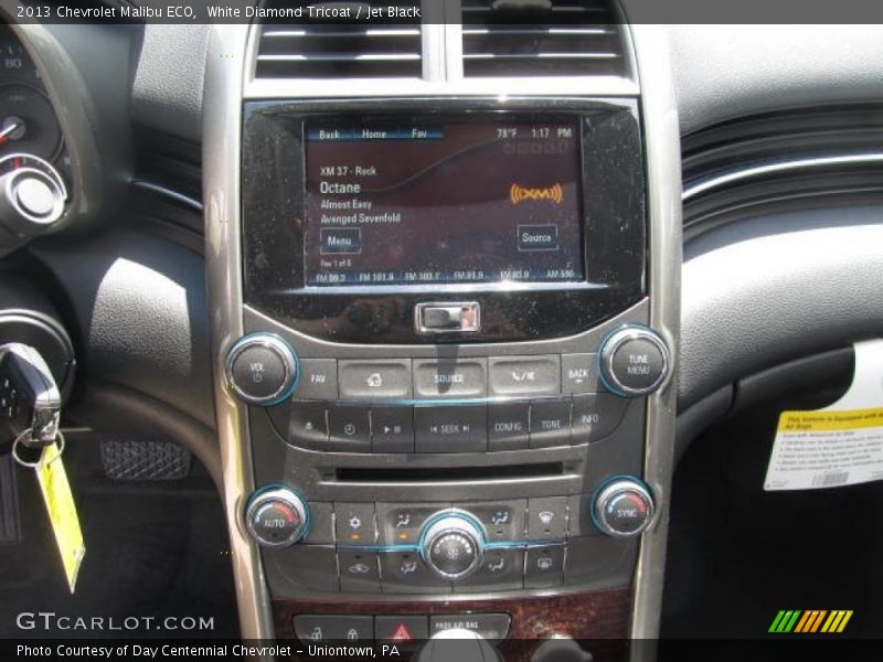 White Diamond Tricoat / Jet Black 2013 Chevrolet Malibu ECO
