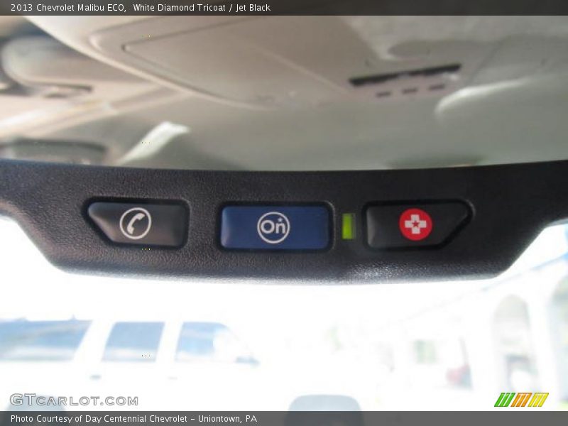 White Diamond Tricoat / Jet Black 2013 Chevrolet Malibu ECO