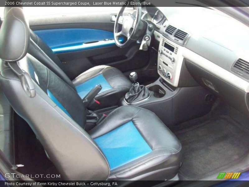 Laser Blue Metallic / Ebony/Blue 2006 Chevrolet Cobalt SS Supercharged Coupe