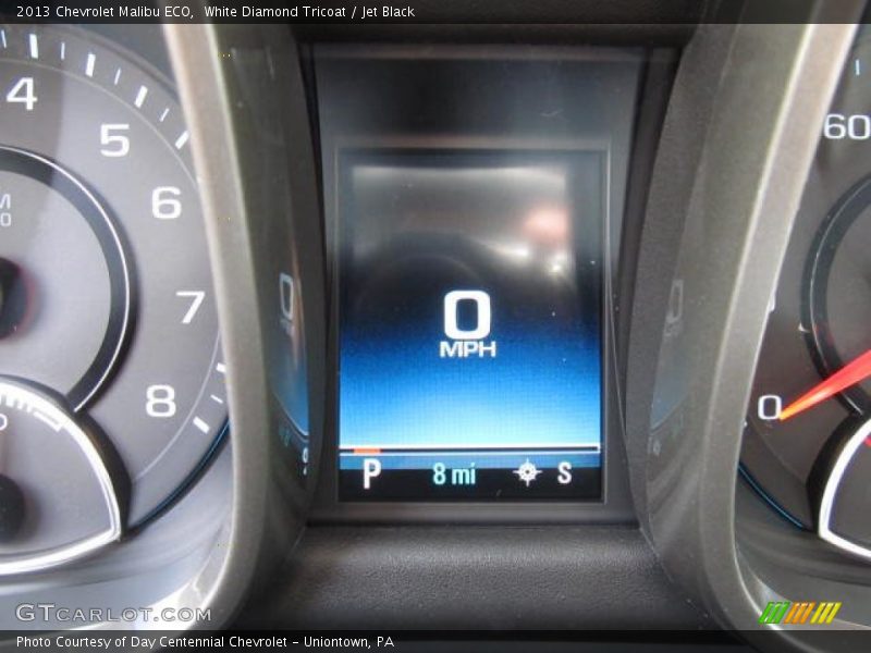 White Diamond Tricoat / Jet Black 2013 Chevrolet Malibu ECO