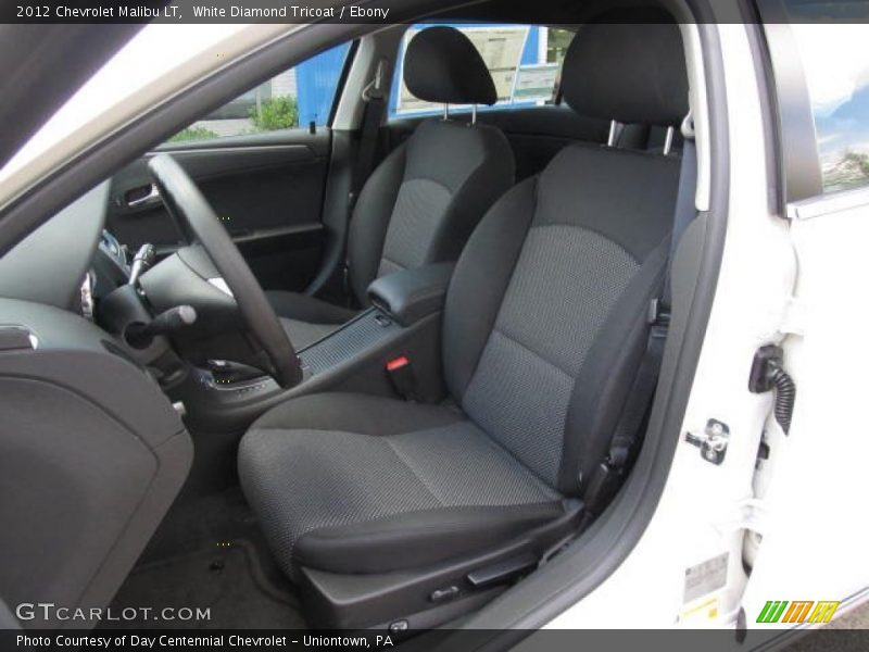 White Diamond Tricoat / Ebony 2012 Chevrolet Malibu LT