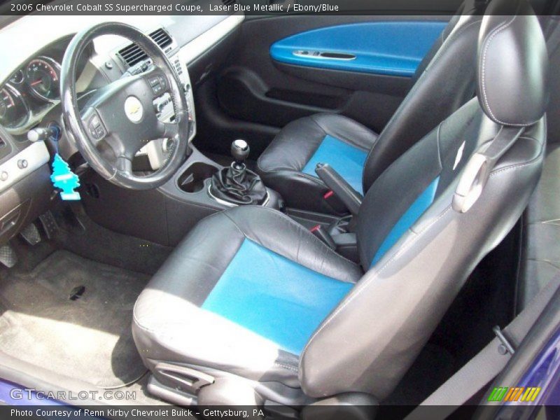 Laser Blue Metallic / Ebony/Blue 2006 Chevrolet Cobalt SS Supercharged Coupe