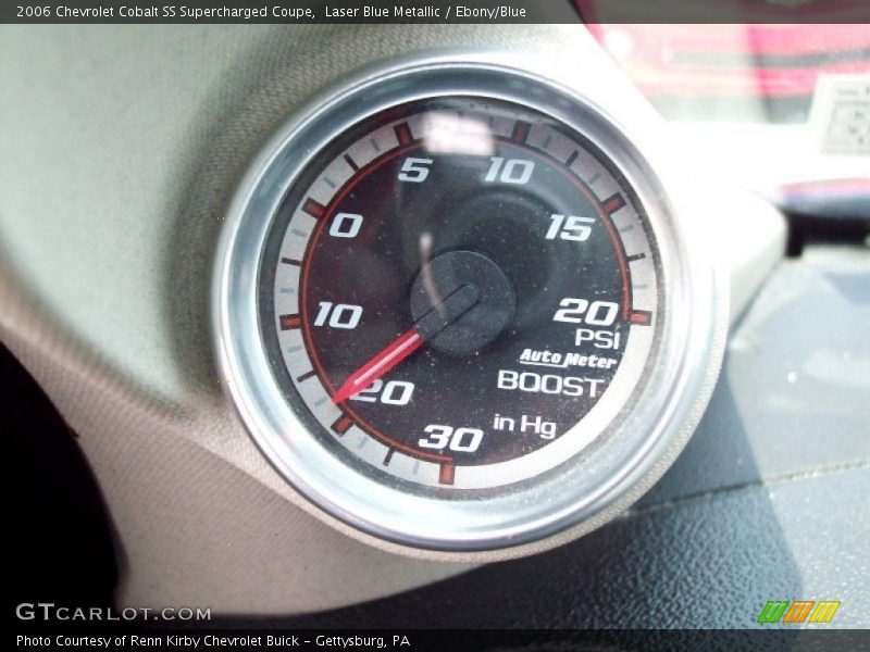 Laser Blue Metallic / Ebony/Blue 2006 Chevrolet Cobalt SS Supercharged Coupe