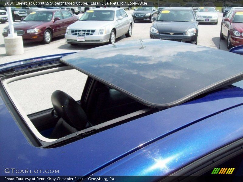 Laser Blue Metallic / Ebony/Blue 2006 Chevrolet Cobalt SS Supercharged Coupe