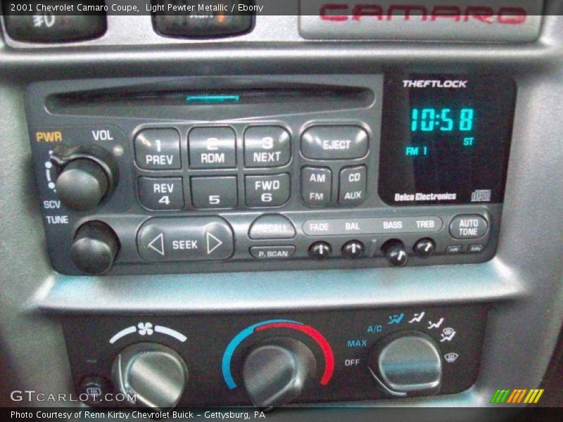 Light Pewter Metallic / Ebony 2001 Chevrolet Camaro Coupe