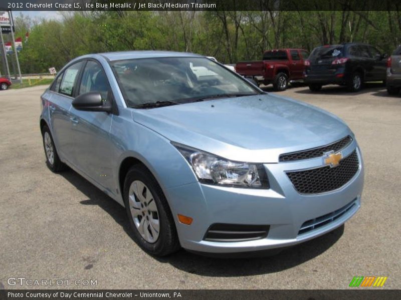 Ice Blue Metallic / Jet Black/Medium Titanium 2012 Chevrolet Cruze LS