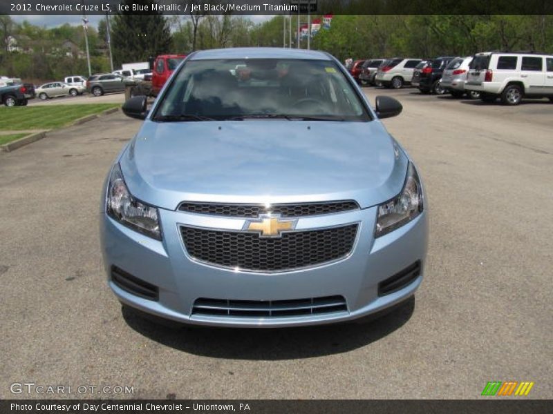 Ice Blue Metallic / Jet Black/Medium Titanium 2012 Chevrolet Cruze LS