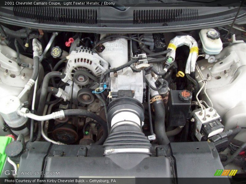 Light Pewter Metallic / Ebony 2001 Chevrolet Camaro Coupe