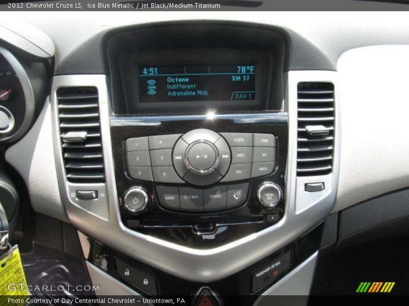 Ice Blue Metallic / Jet Black/Medium Titanium 2012 Chevrolet Cruze LS