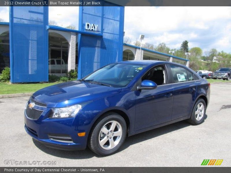 Blue Topaz Metallic / Jet Black 2012 Chevrolet Cruze LT