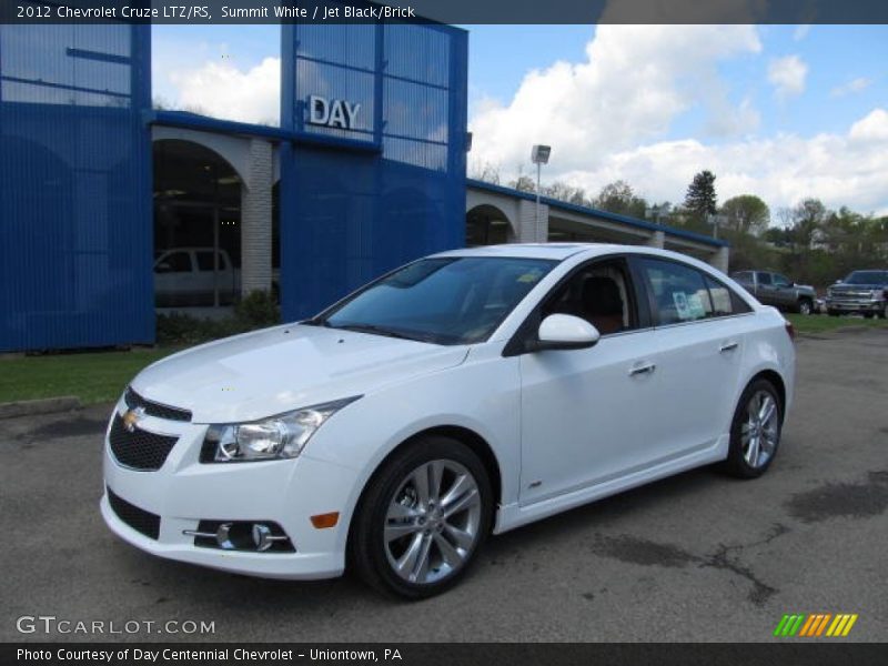 Summit White / Jet Black/Brick 2012 Chevrolet Cruze LTZ/RS