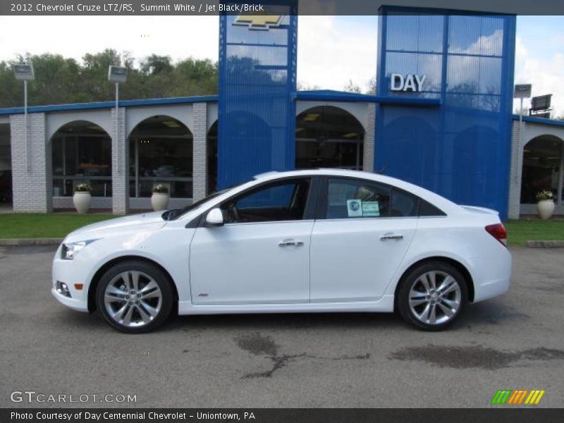 Summit White / Jet Black/Brick 2012 Chevrolet Cruze LTZ/RS