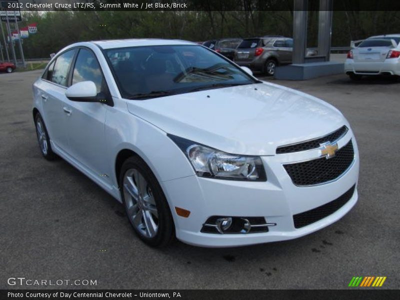 Summit White / Jet Black/Brick 2012 Chevrolet Cruze LTZ/RS