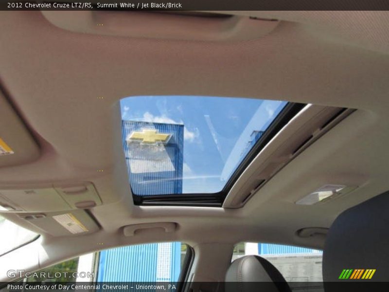 Summit White / Jet Black/Brick 2012 Chevrolet Cruze LTZ/RS