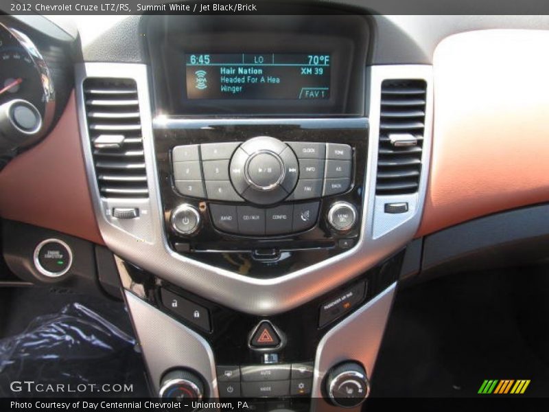Summit White / Jet Black/Brick 2012 Chevrolet Cruze LTZ/RS