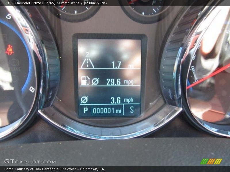 Summit White / Jet Black/Brick 2012 Chevrolet Cruze LTZ/RS