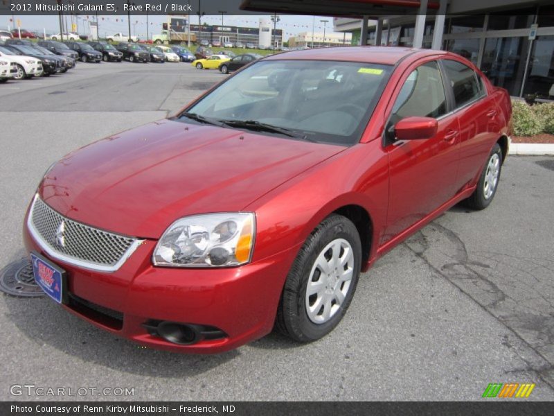 Rave Red / Black 2012 Mitsubishi Galant ES