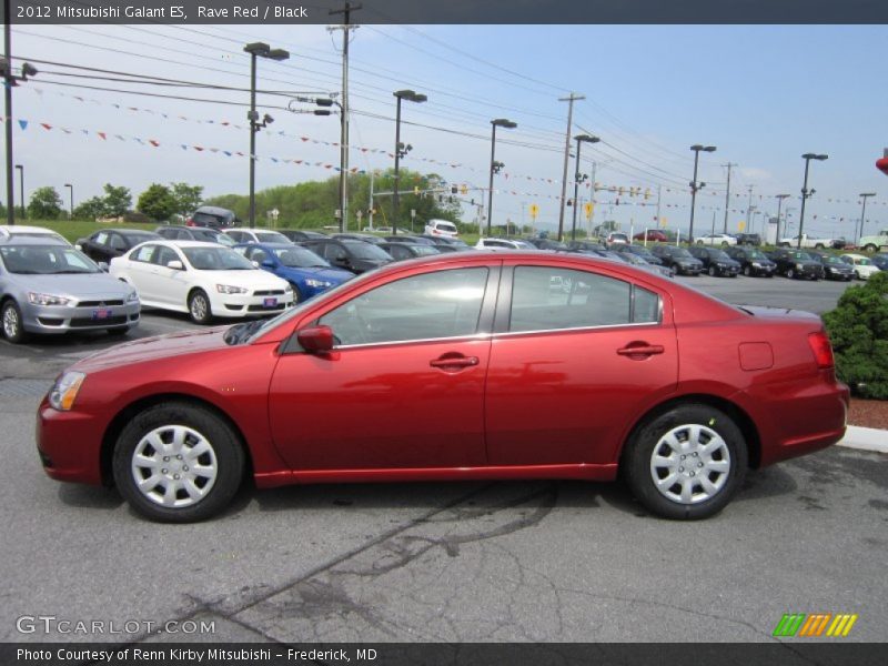 Rave Red / Black 2012 Mitsubishi Galant ES