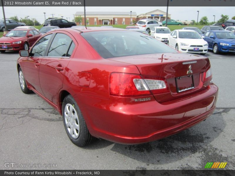 Rave Red / Black 2012 Mitsubishi Galant ES