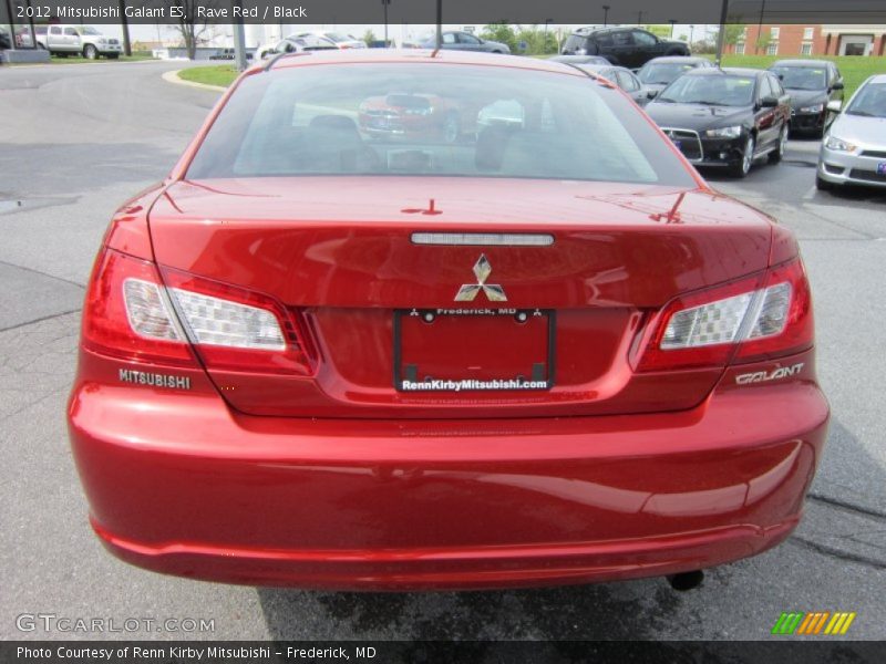 Rave Red / Black 2012 Mitsubishi Galant ES