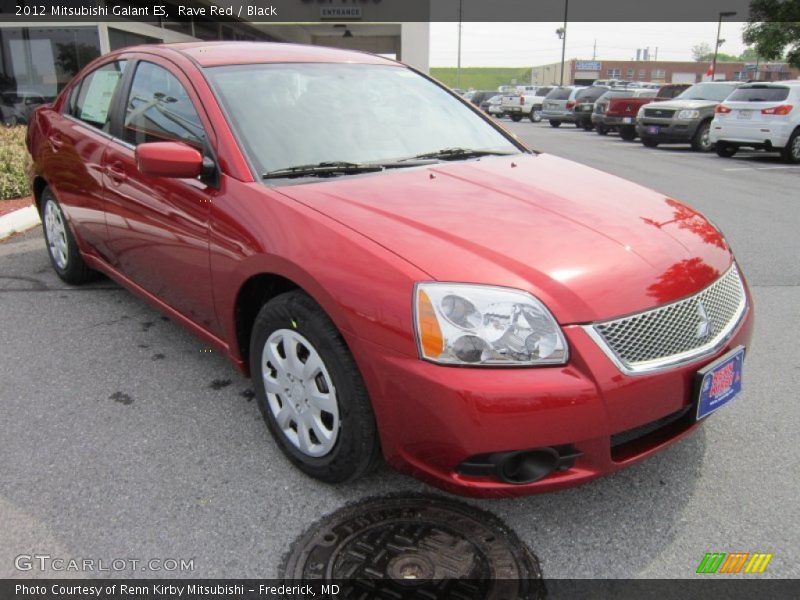 Rave Red / Black 2012 Mitsubishi Galant ES