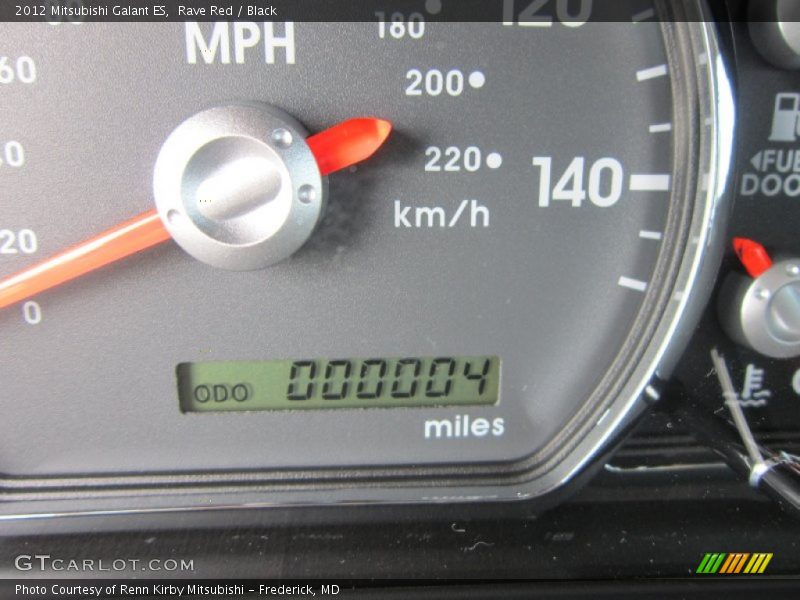 Rave Red / Black 2012 Mitsubishi Galant ES