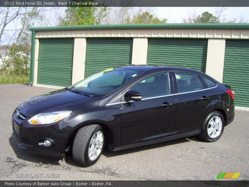 Black / Charcoal Black 2012 Ford Focus SEL Sedan