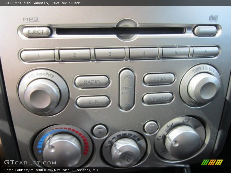 Rave Red / Black 2012 Mitsubishi Galant ES