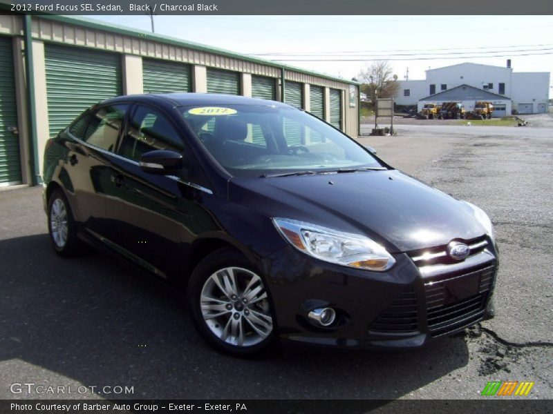 Black / Charcoal Black 2012 Ford Focus SEL Sedan