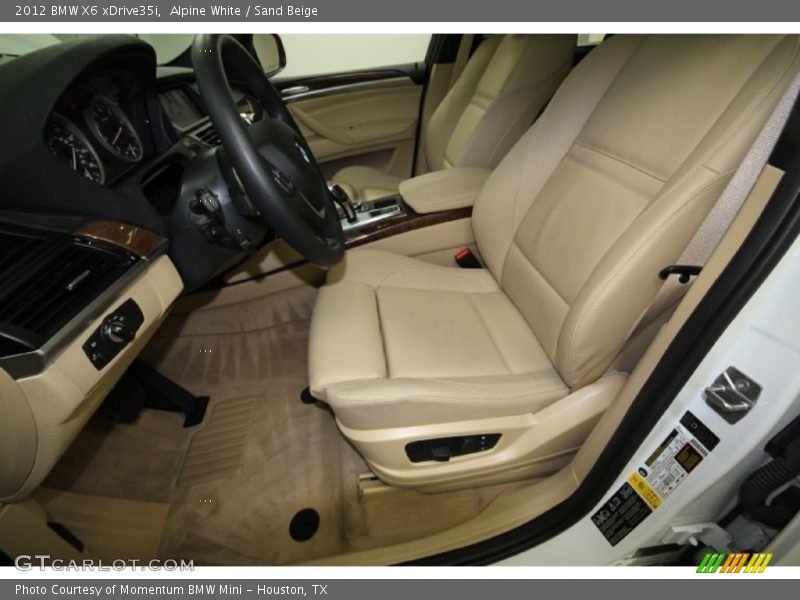 Alpine White / Sand Beige 2012 BMW X6 xDrive35i