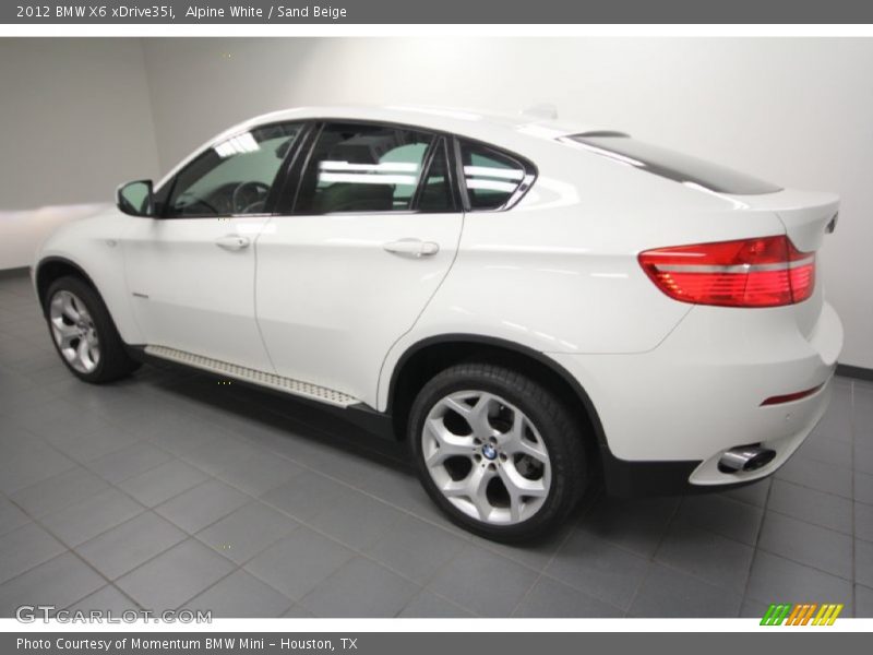 Alpine White / Sand Beige 2012 BMW X6 xDrive35i