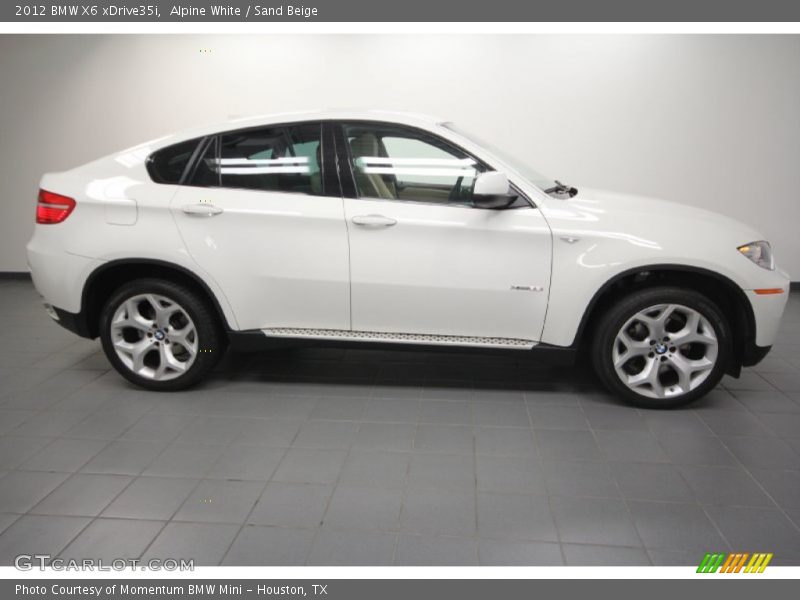 Alpine White / Sand Beige 2012 BMW X6 xDrive35i