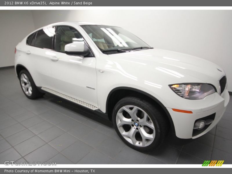 Alpine White / Sand Beige 2012 BMW X6 xDrive35i