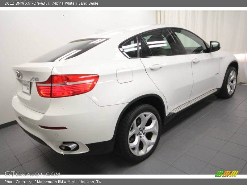 Alpine White / Sand Beige 2012 BMW X6 xDrive35i