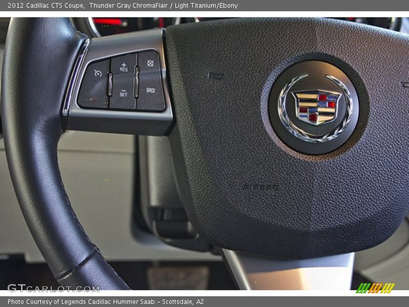 Thunder Gray ChromaFlair / Light Titanium/Ebony 2012 Cadillac CTS Coupe