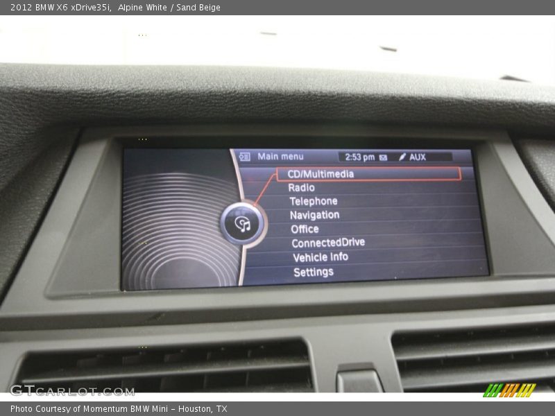 Alpine White / Sand Beige 2012 BMW X6 xDrive35i
