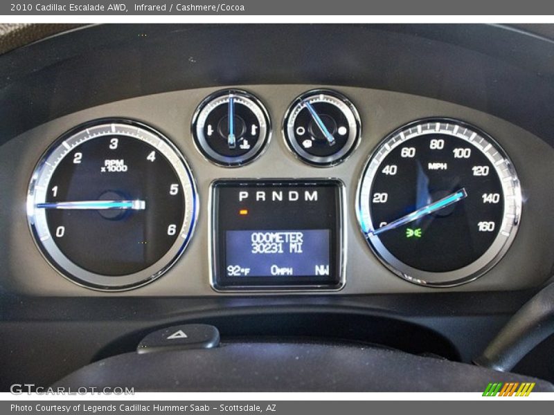  2010 Escalade AWD AWD Gauges