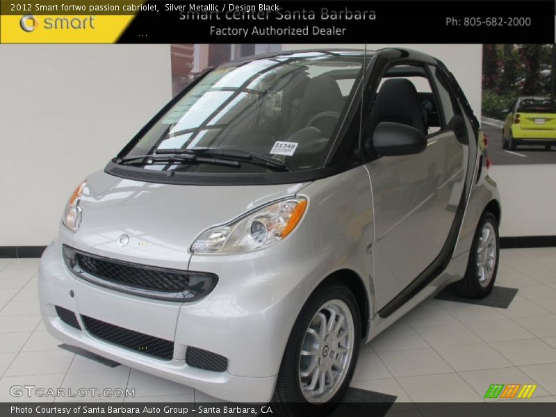 Silver Metallic / Design Black 2012 Smart fortwo passion cabriolet