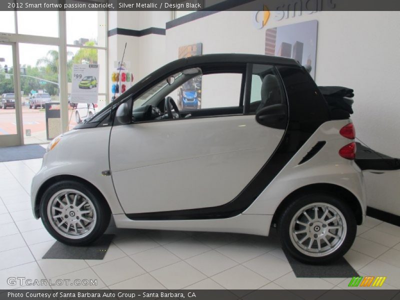  2012 fortwo passion cabriolet Silver Metallic