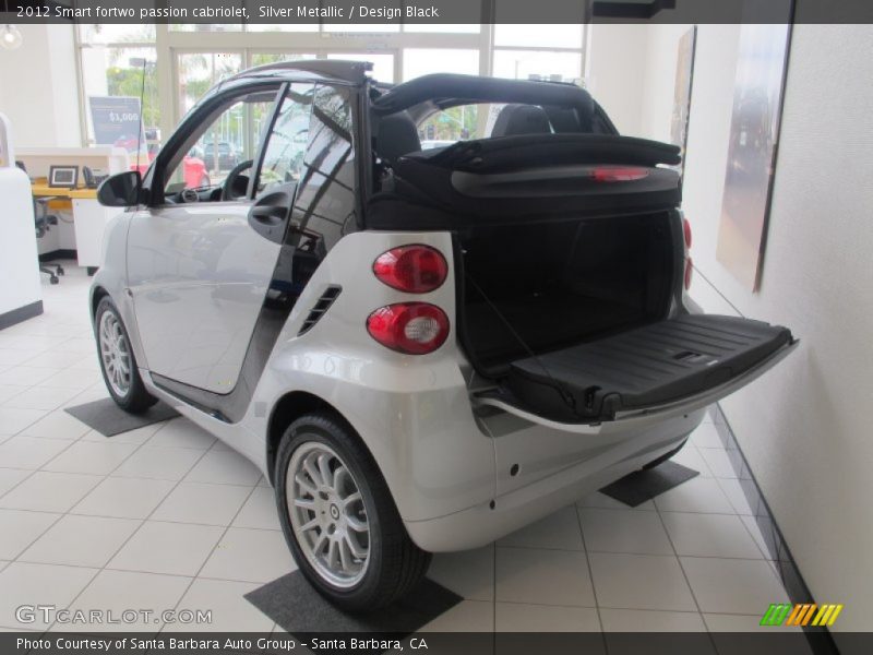 Silver Metallic / Design Black 2012 Smart fortwo passion cabriolet