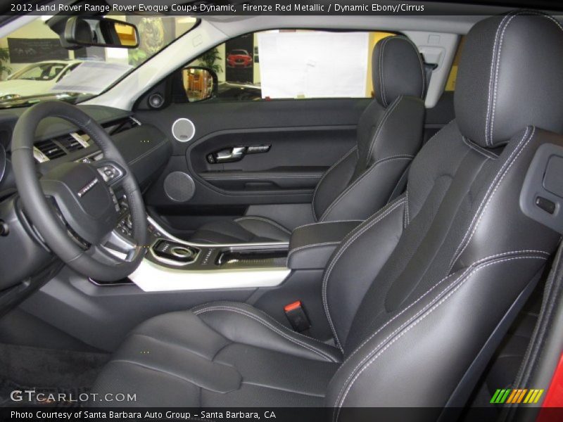  2012 Range Rover Evoque Coupe Dynamic Dynamic Ebony/Cirrus Interior