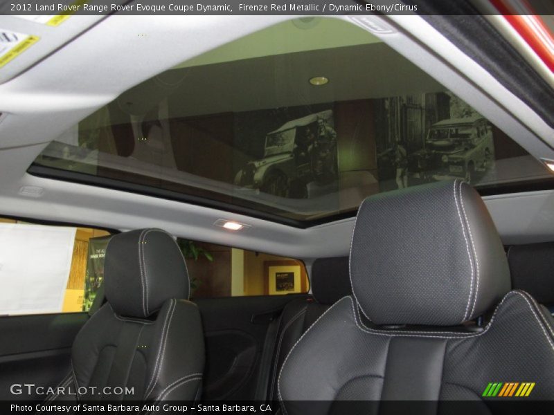 Firenze Red Metallic / Dynamic Ebony/Cirrus 2012 Land Rover Range Rover Evoque Coupe Dynamic