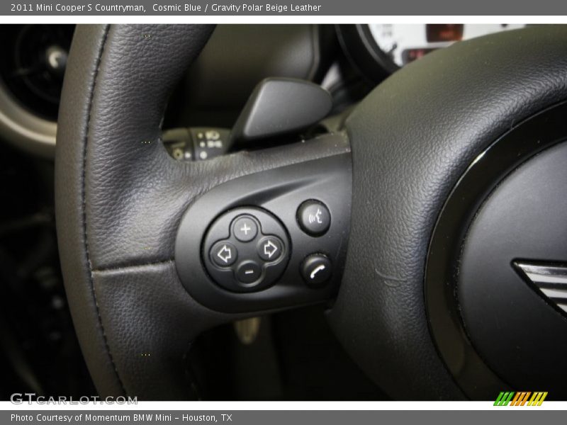 Cosmic Blue / Gravity Polar Beige Leather 2011 Mini Cooper S Countryman