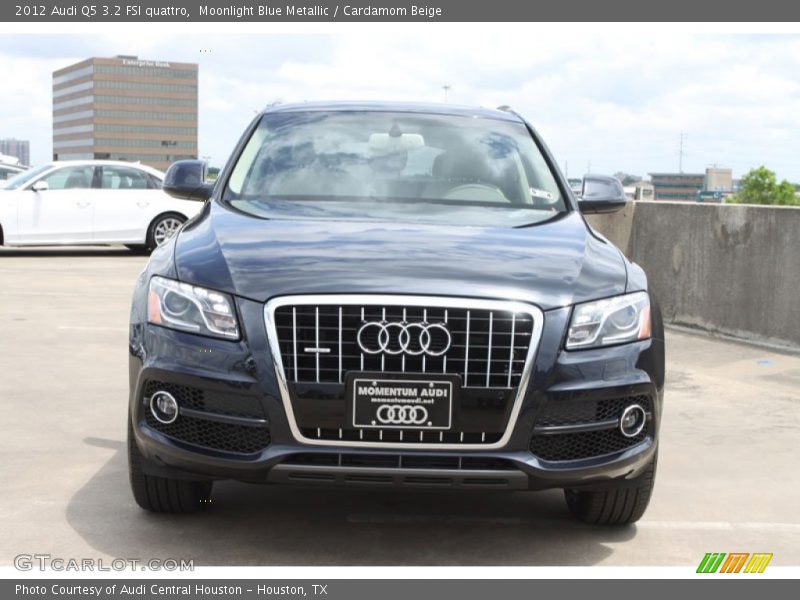 Moonlight Blue Metallic / Cardamom Beige 2012 Audi Q5 3.2 FSI quattro