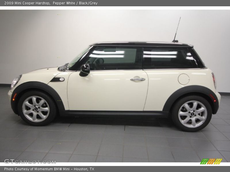 Pepper White / Black/Grey 2009 Mini Cooper Hardtop