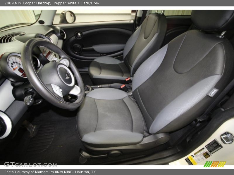 Pepper White / Black/Grey 2009 Mini Cooper Hardtop