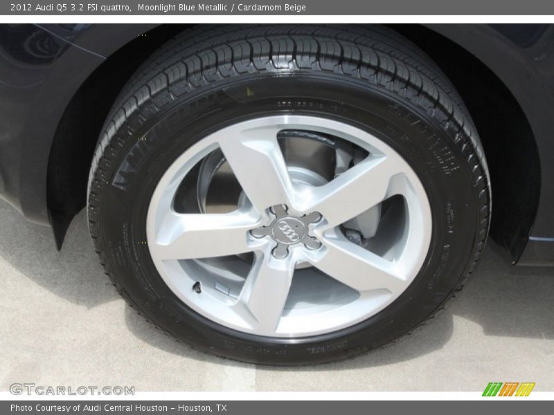 Moonlight Blue Metallic / Cardamom Beige 2012 Audi Q5 3.2 FSI quattro