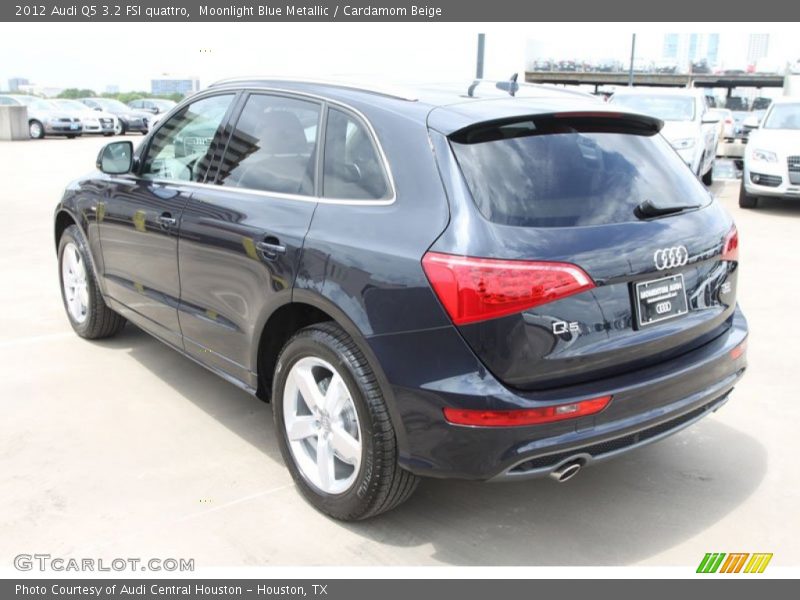 Moonlight Blue Metallic / Cardamom Beige 2012 Audi Q5 3.2 FSI quattro