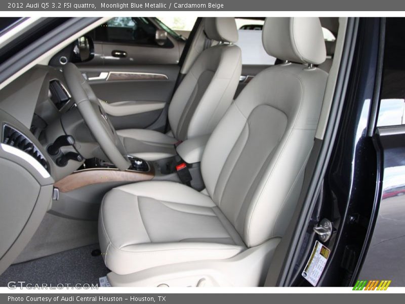 Moonlight Blue Metallic / Cardamom Beige 2012 Audi Q5 3.2 FSI quattro