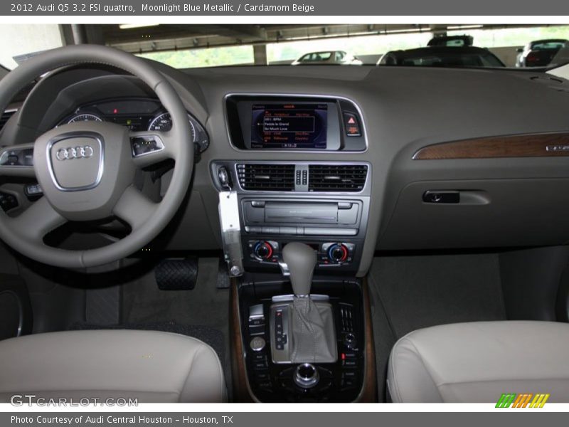 Moonlight Blue Metallic / Cardamom Beige 2012 Audi Q5 3.2 FSI quattro